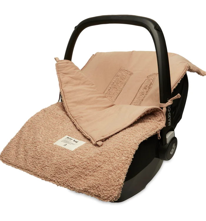 Voetenzak voor Autstoel Kinderwagen Boucle – Biscuit
