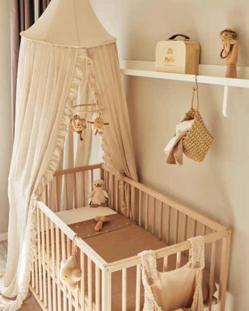 Deken Ledikant 100x150cm Basic Knit – Biscuit