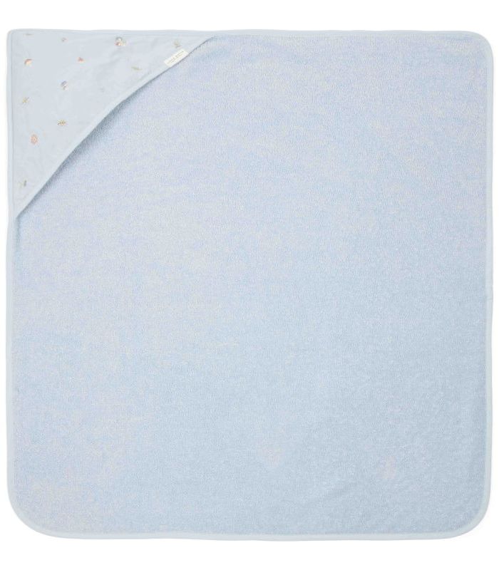 Badcape geborduurd Blue – 75×75 cm
