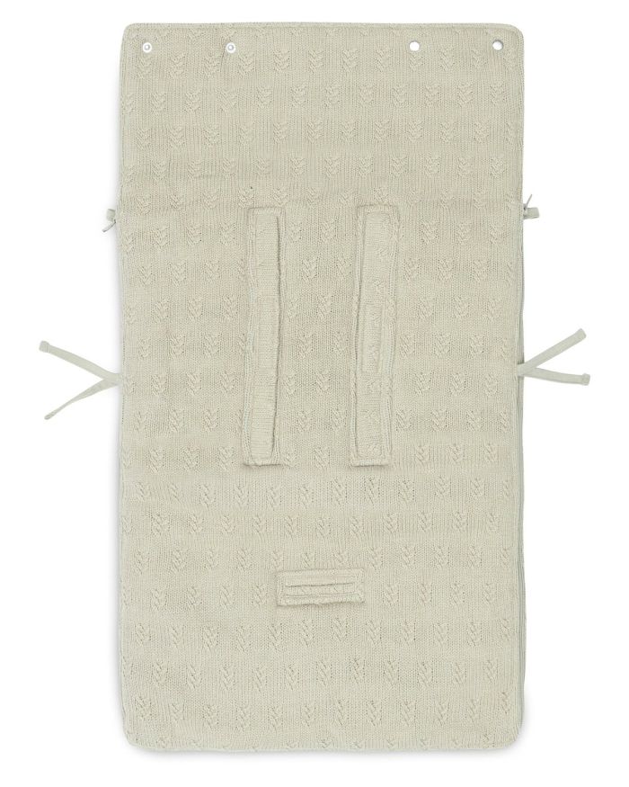 Voetenzak voor Autostoel Kinderwagen Grain Knit – Olive Green
