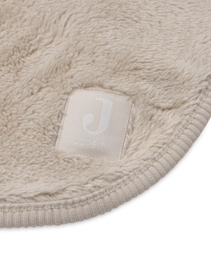 Deken Ledikant 100x150cm Basic Jersey/Sherpa – Warm Sand