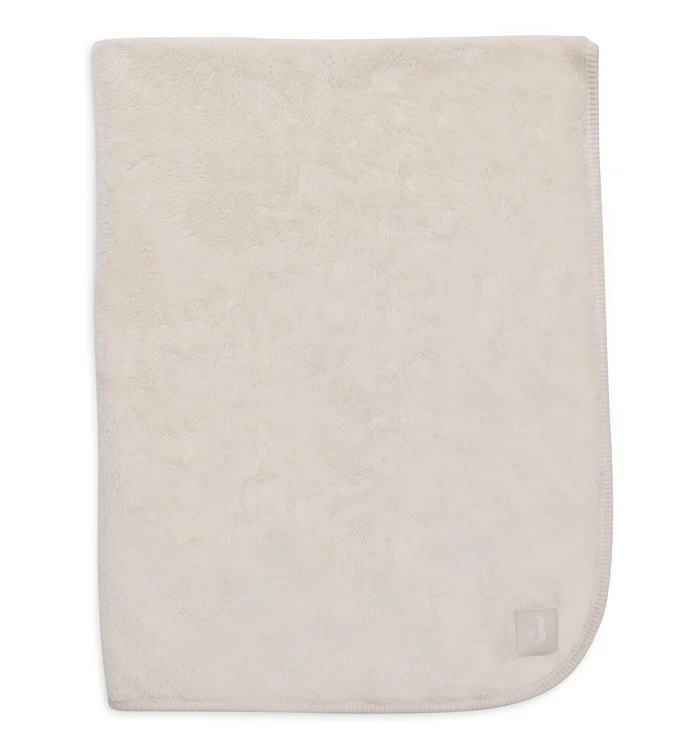 Deken Ledikant 100x150cm Basic Jersey/Sherpa – Oatmeal